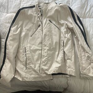 Wilsons Leather Black and White Lightweight Jacket